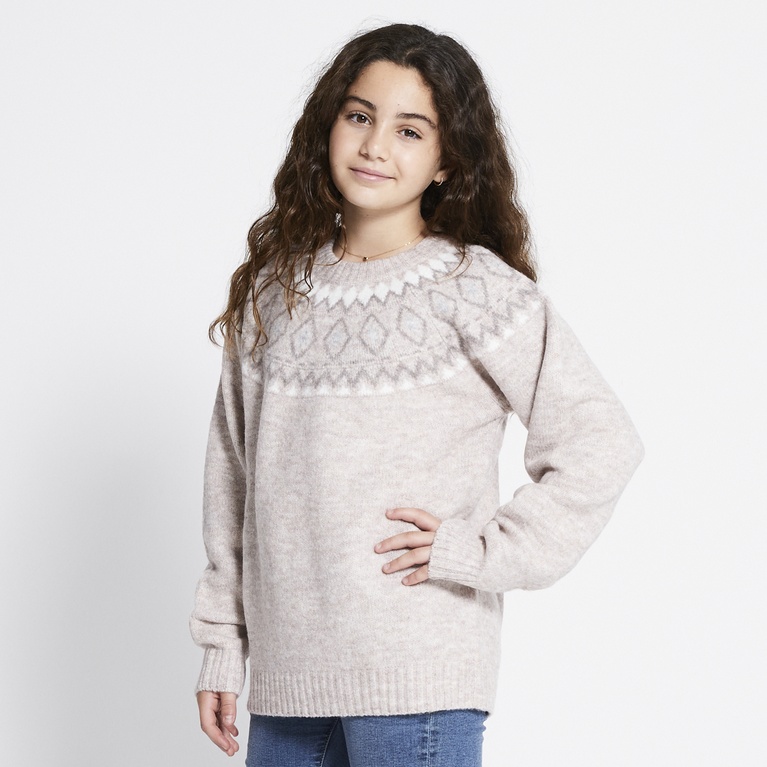 Strikket sweater "Britta star"